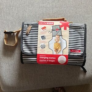 Skip Hop Black and White Striped Changing Station